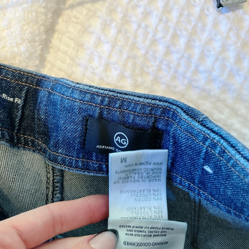 AG Women’s Medium Blue Denim Jeans Size M flare - Picture 2 of 5